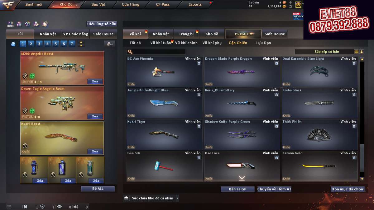 shop acc cf uy tin gia re